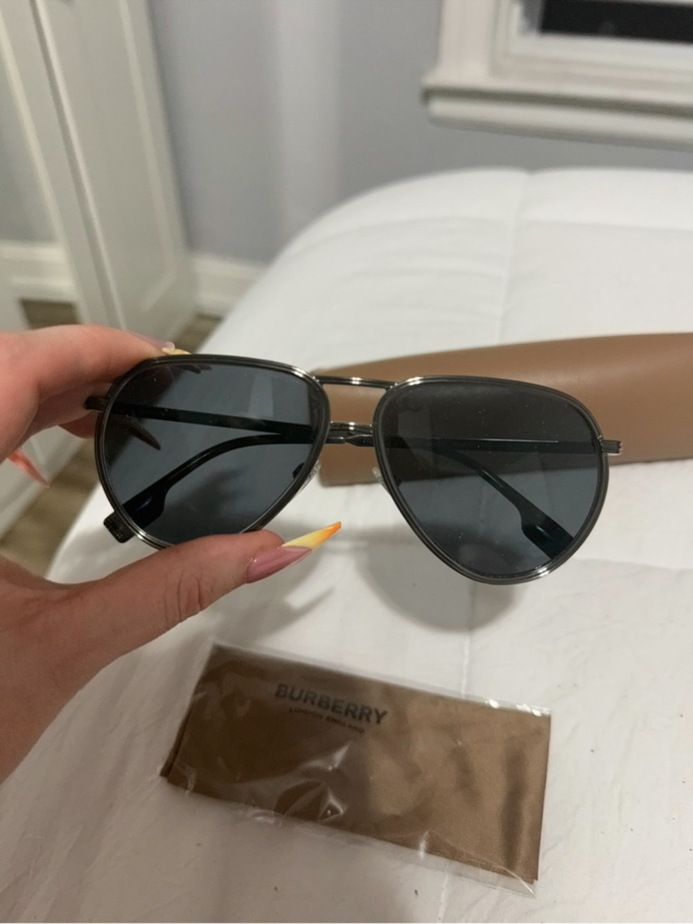 Burberry Scott Dark Grey Sunglasses for Men